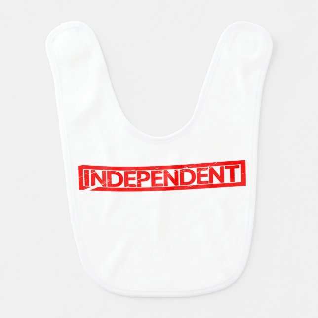 Independent Stamp Baby Bib (Front)