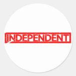 Independent Stamp Classic Round Sticker