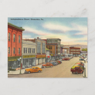 independent Street, Shamokin, Pennsylvania Postcard