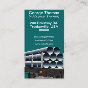 Independent Trucking Services Business Card by Baysideimages at Zazzle