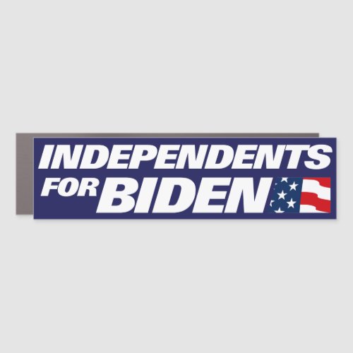 Independents for Biden 2024 Bumper Car Magnet
