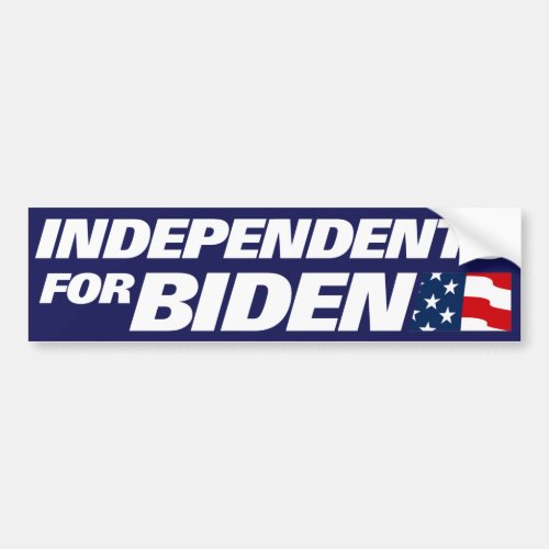 Independents for Biden 2024 Bumper Sticker