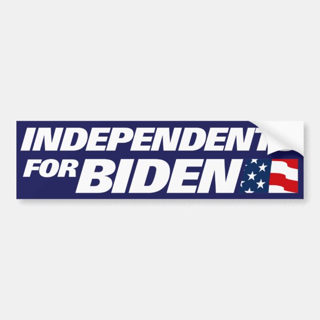 Independents for Biden 2024 Bumper Sticker (Front)