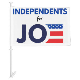 Independents for Biden Car Flag