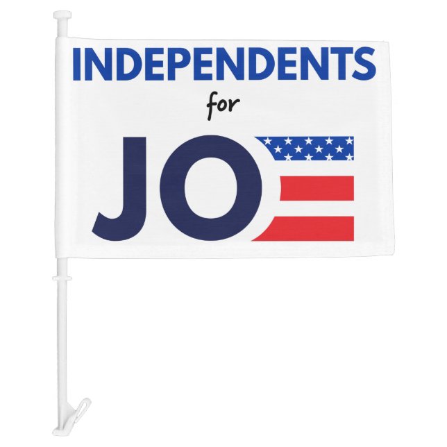 Independents for Biden Car Flag (Front)