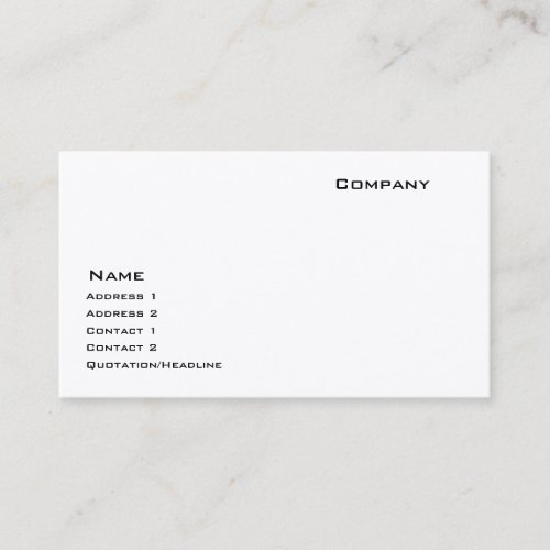 Indestructible Paper Stock Business Card Templates
