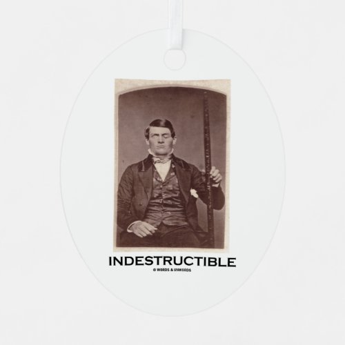 Indestructible Phineas Gage Cerebral Localization Metal Ornament