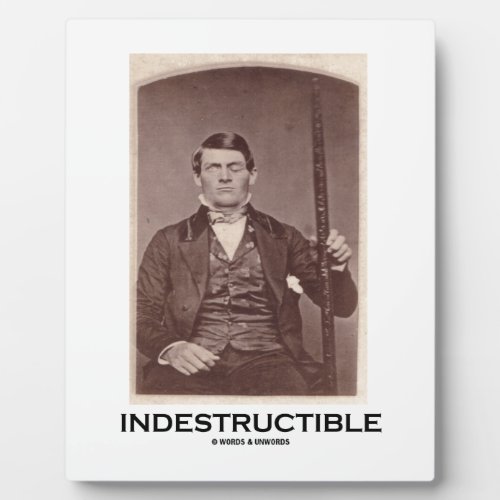 Indestructible Phineas Gage Plaque