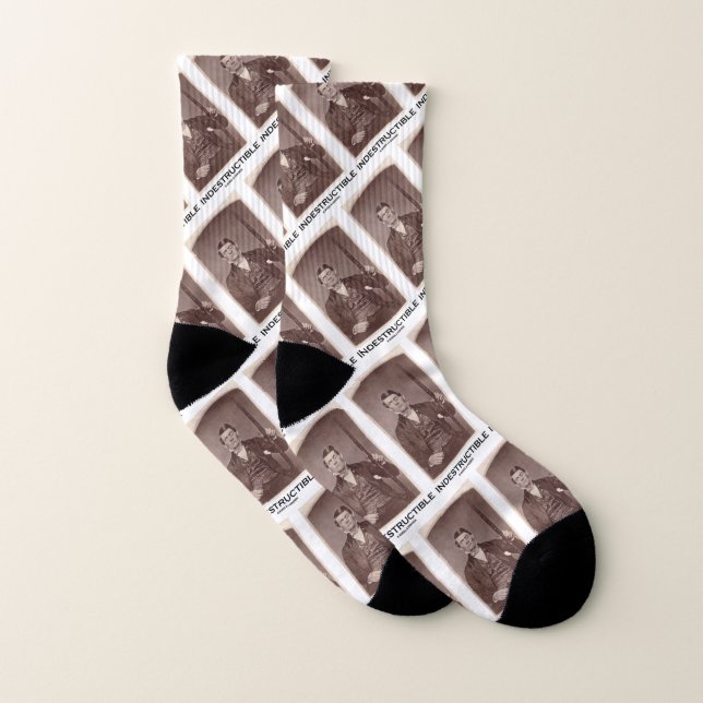 Indestructible Phineas Gage Psychology Humor Socks (Pair)