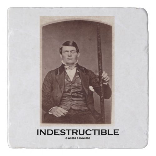 Indestructible Phineas Gage Psychology Humor Trivet