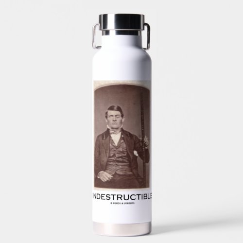 Indestructible Phineas Gage Psychology Humor Water Bottle