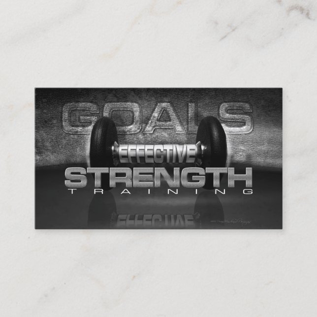 Indestructible Strength Training Business Card (Front)