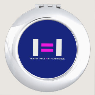 Indetectable es igual a Intransmisible VIH Compact Mirror