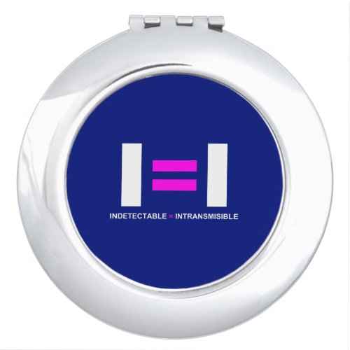 Indetectable es igual a Intransmisible VIH Compact Mirror