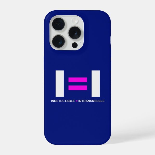 Indetectable es igual a Intransmisible VIH Iphone Case (Back)
