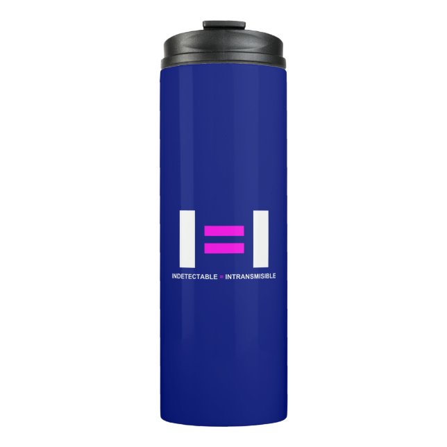 Indetectable es igual a Intransmisible VIH Thermal Tumbler (Front)