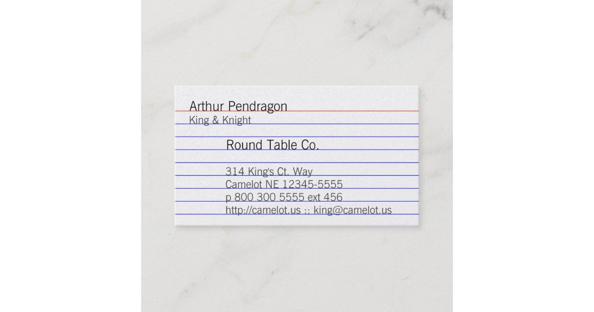 Index card zazzle