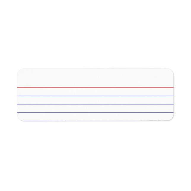 Index Card Label (Front)