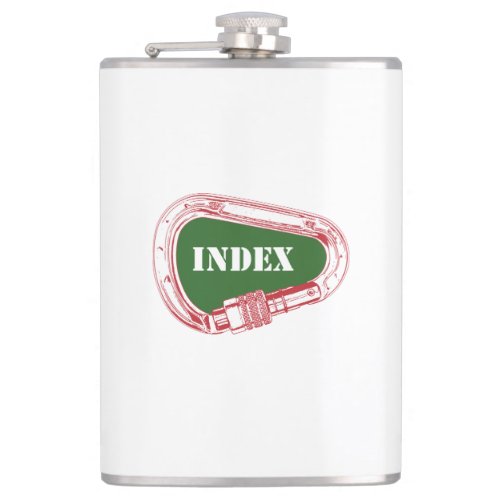 Index Climbing Carabiner Flask