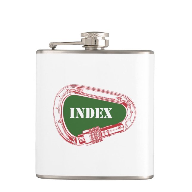 Index Climbing Carabiner Flask (Front)