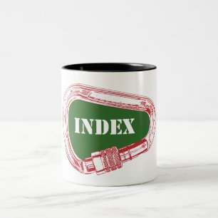 Index Climbing Carabiner Two-Tone Coffee Mug