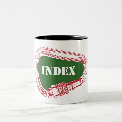 Index Climbing Carabiner Two_Tone Coffee Mug
