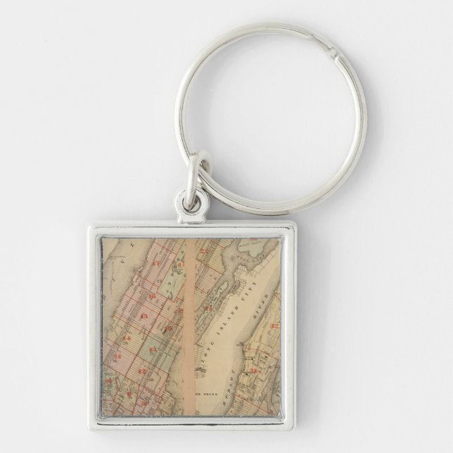 Index map Atlas, city of New York Keychain (Front)