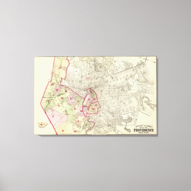 Index map canvas print (Front)