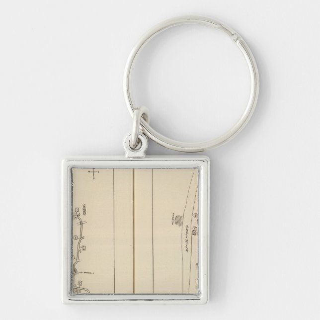 Index map Putnam County Dutchess County New York Keychain (Front)
