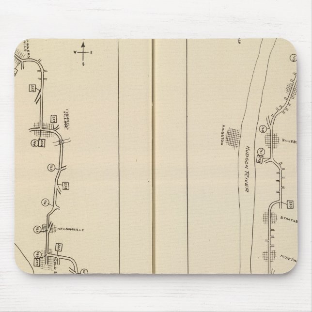 Index map Putnam County Dutchess County New York Mouse Pad (Front)
