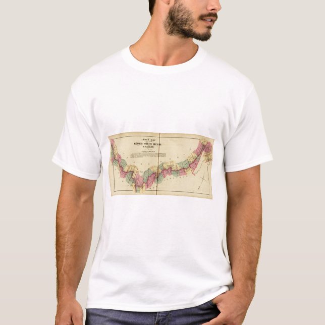 Index map to Atlas of the Upper Ohio River T-Shirt (Front)