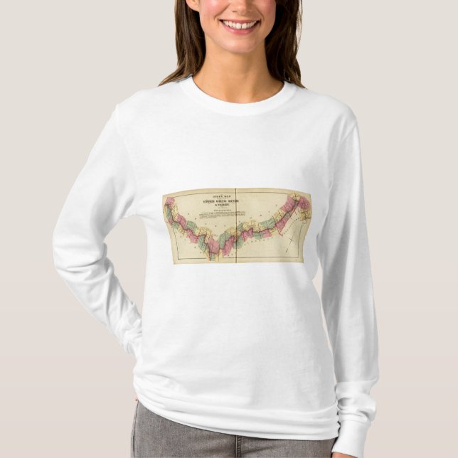 Index map to Atlas of the Upper Ohio River T-Shirt (Front)