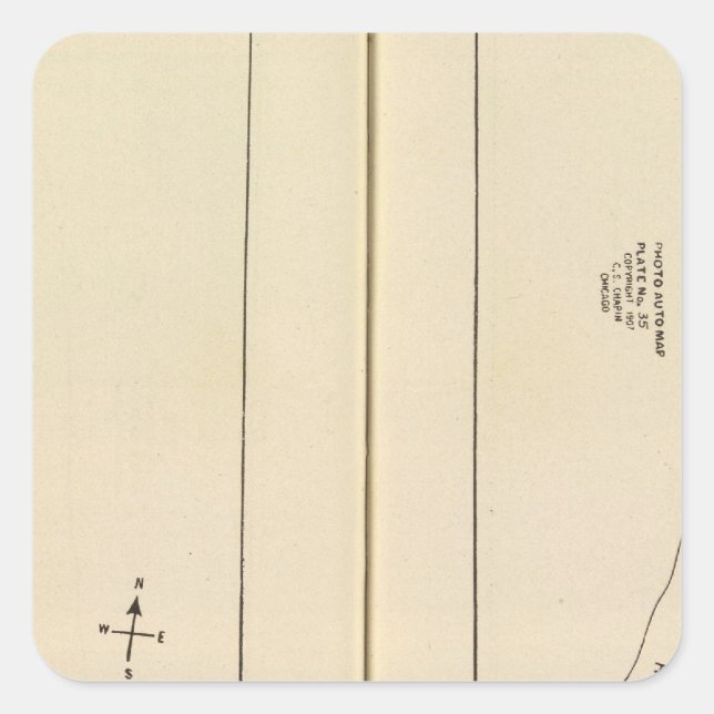 Index mapWestchester County New York Square Sticker (Front)