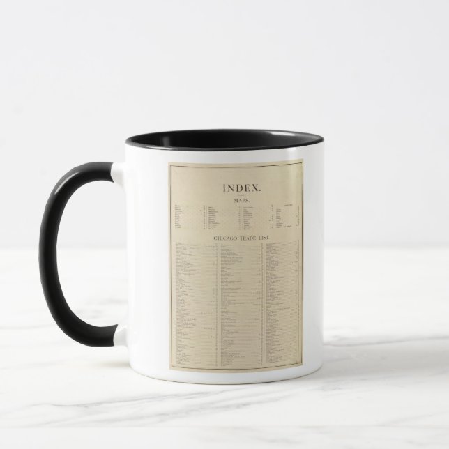 Index New commercial atlas Mug (Left)