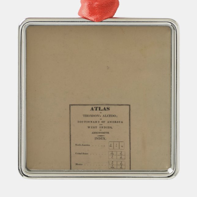 Index to Atlas Metal Ornament (Front)