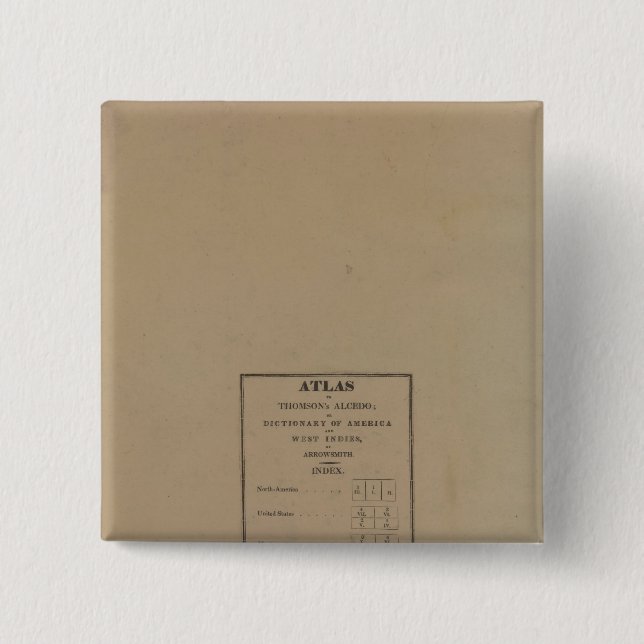 Index to Atlas Pinback Button (Front)