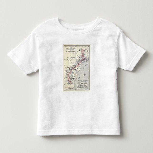 Index to the Plates in Survey of the Roads Toddler T-shirt (Front)