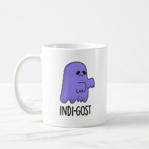 Indi-gost Funny Halloween Indigo Ghost Pun Coffee Mug