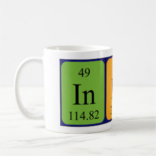 Indi periodic table name mug