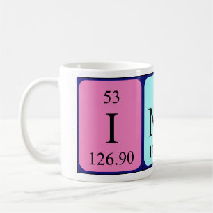 Indi periodic table name mug