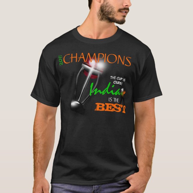 India 2011 ICC Cricket World Cup Champs T-Shirt (Front)