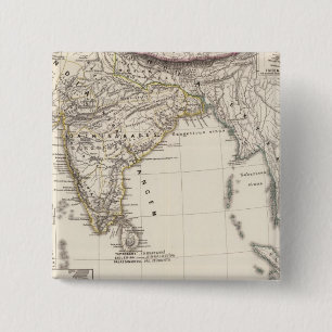 India 3 pinback button