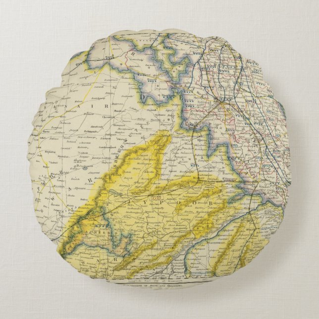 India 4 round pillow (Front)