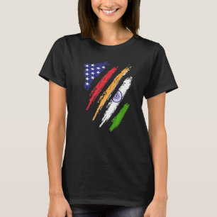 India American Grown Flag USA Patriot Heritage Mon T-Shirt