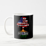 India American India Born Family Roots Us Flag Coffee Mug