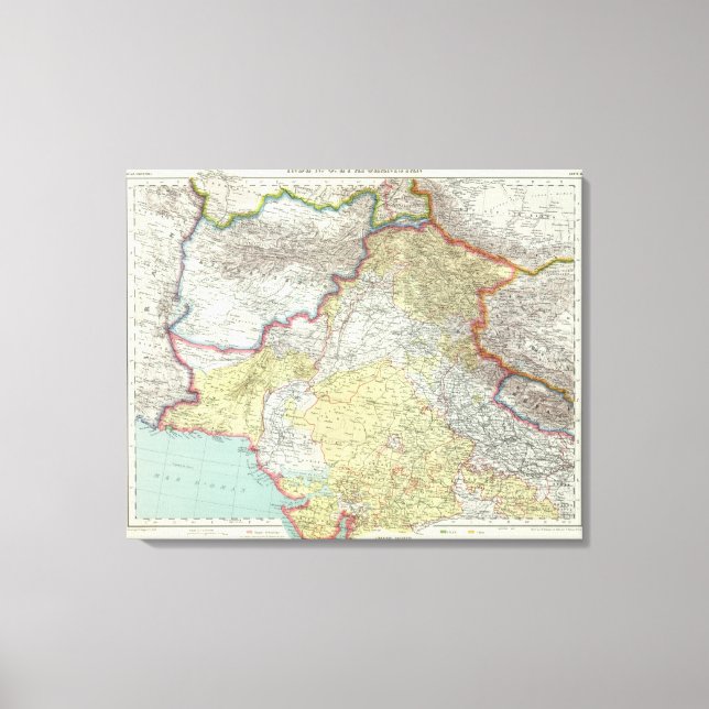 India and Afganistan Canvas Print (Front)