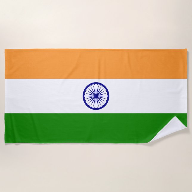 India Beach Towel (Front)