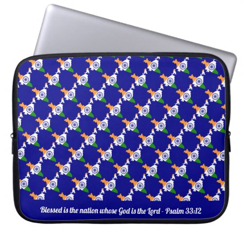 INDIA Blessed Nation Psalm 3312 Laptop Laptop Sleeve