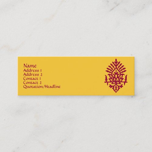 India Block Print Business Cards