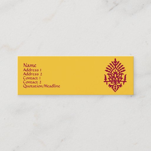 Customizable India Block Print Business Cards